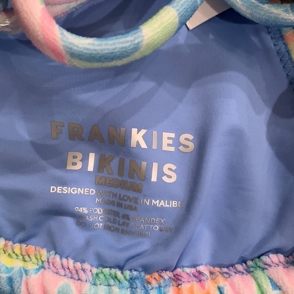 Frankies Bikinis Harlow Terry Halter Bikini Top - Picture 7 of 7